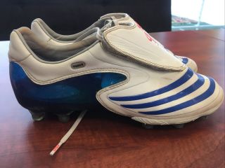 Rare Adidas F50 Tunit White/blue Climacool Soccer Cleats Men’s 7