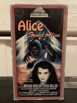 Alice Sweet Alice Rare Interglobal Auburn Horror Vhs Big Box Slasher
