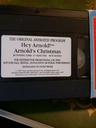 Rare DEMO PROMO VHS Hey Arnold 