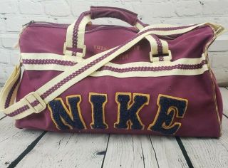 Vintage Nike Duffle Gym Bag Small 90s Varsity Red Rare Odd