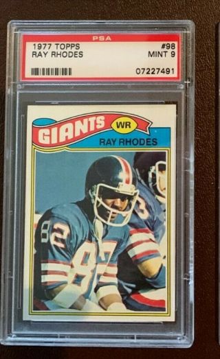 Ray Rhodes,  Psa 9,  1977 Topps 98 Rc (rare In This)