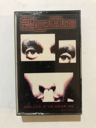 2pac ‘holler If Ya Hear Me’ ‘flex’ Cassette Maxi Tape (1993) 6 Tracks Rare