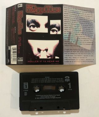2PAC ‘Holler If Ya Hear Me’ ‘Flex’ Cassette Maxi Tape (1993) 6 Tracks RARE 3