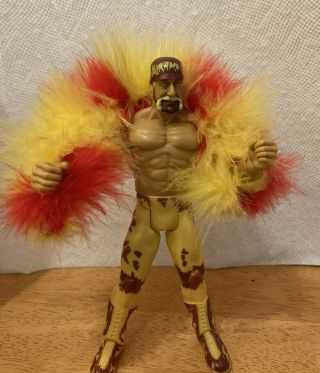 Very Rare Hulk Hogan With Boa “hulk - A Mania” Titan Tron Live Wwf Wwe 2001 Jakks