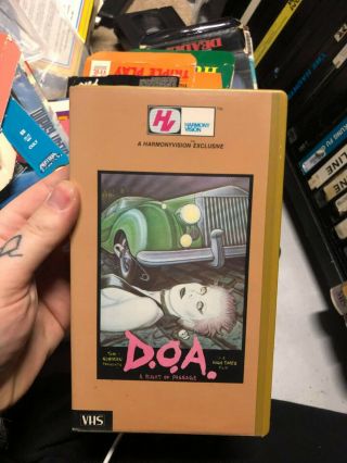 Doa D.  O.  A.  Punk Rock Case Only Oop Rare Slip Big Box Htf Vhs