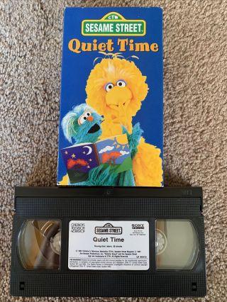 Sesame Street Quiet Time Vhs 1997 Rare Big Bird Daphne Rubin - Vega