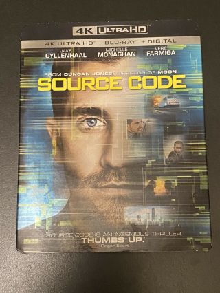 Source Code (4k Ultra Hd,  Blu - Ray) No Digital - W/ Slipcover Rare