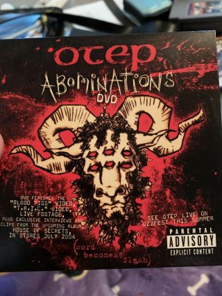 Otep Abominations Dvd Rare 2004 Music Videos Footage