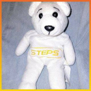 Rare Steps Beanie Bear Gold Tour 2000 Official Merchandise Band Music Vintage