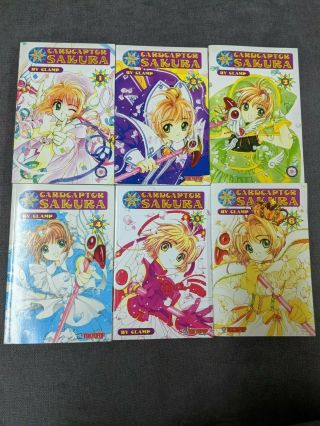 Cardcaptor Sakura Manga Vol 1 - 6 English Set Old Edition (rare)