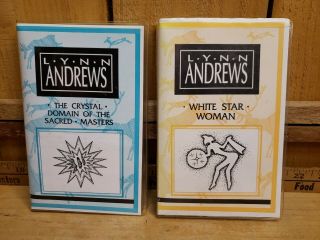 Vintage Lynn Andrews Rare 1990s Set Of 2 Meditation Cassette Tapes One Signed