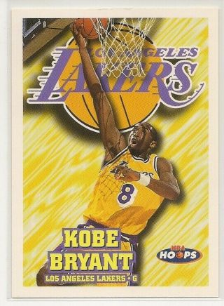 Kobe Bryant 1997/98 Nba Hoops 2nd Year Card 75 Very Rare Massive Bv$ Wow
