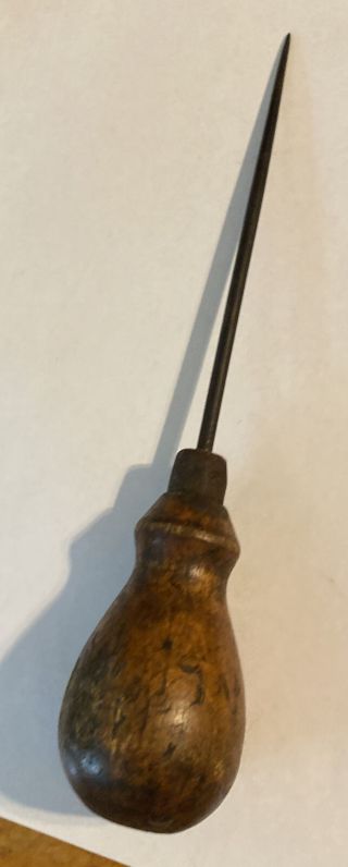 Rare Antique Tools Awl / Ice Pick Vintage Woodworking ☆usa
