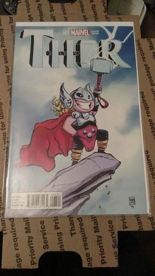 Thor V4 1 And 2 Rare Skottie Young,  James Stoke Variant Cover Nm