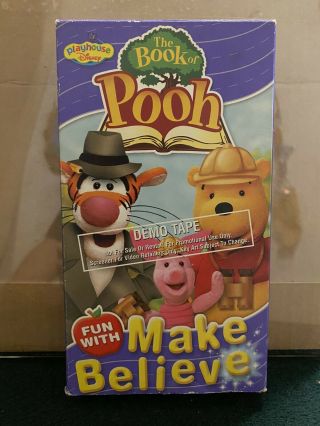 The Book Of Pooh Make Believe Demo Tape Rare Vintage Vhs