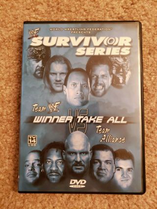 Rare Wwf Survivor Series 2001 Winner Take All Dvd Wwe Vs Wcw Ecw Rock Stone Cold