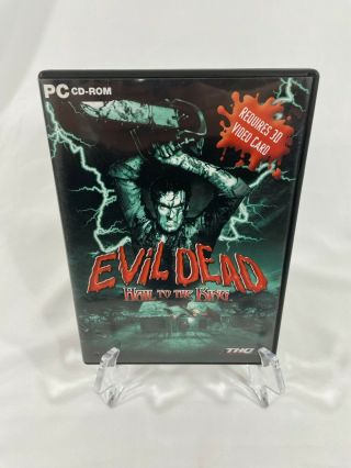 Evil Dead: Hail To The King Pc Game Rare 2 - Disc Cd - Rom Cib Bruce Campbell Horror