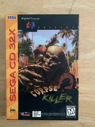 Corpse Killer Complete Awesome Shape And Rare (sega 32x,  1994) And Tesred