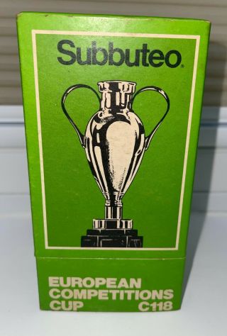 Rare retro Subbuteo European Competitions Cup Ref C118 box 2