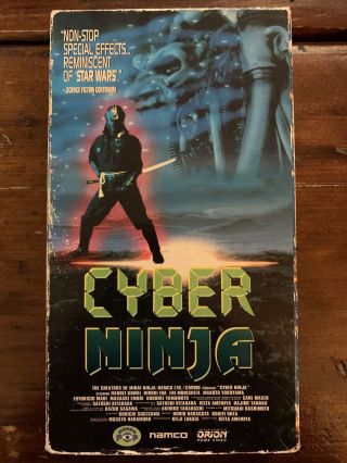 Cyber Ninja Vhs Mondo Pop Horror Sov Rare Cult Martial Arts Oop Htf Big Box Slip