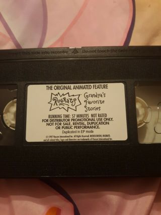 Rugrats Grandpa ' s Favorite Stories SCREENER DEMO VHS RARE Nickelodeon 1997 VHTF 3