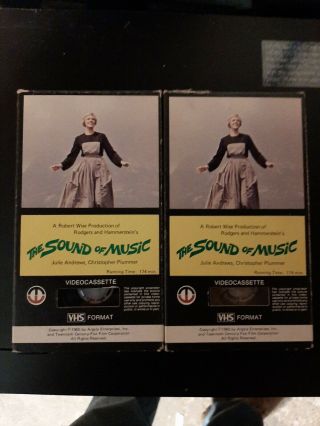 The Sound Of Music Vhs 1978 Magnetic Video Release Very Rare Parts 1 And 2