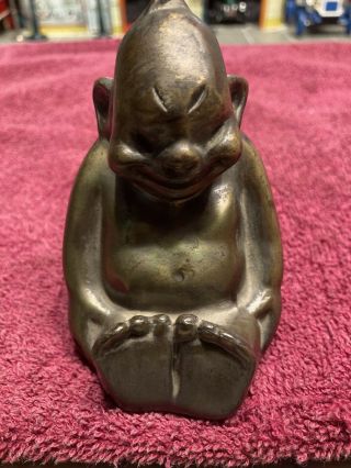 Antique Billiken Good Luck Very Rare 1908 Made In Germany.