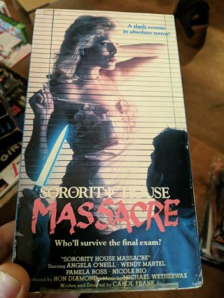 Sorority House Massacre Horror Vhs Gore Slasher Cult Rare
