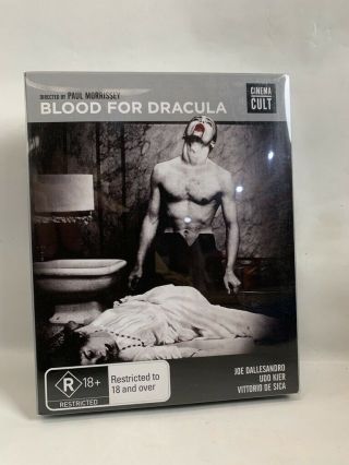 Blood For Dracula Rare Au Blu - Ray Cult Italian Andy Warhol Vampire Horror Movie