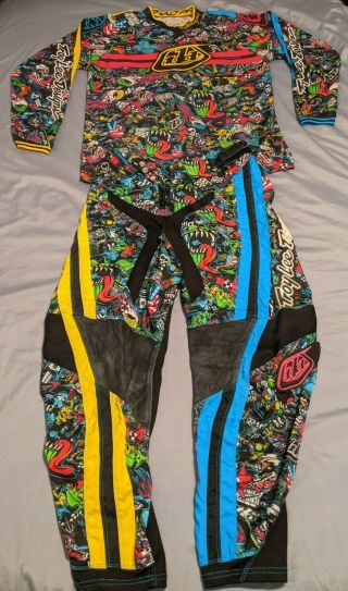 Rare Troy Lee Design Pants,  Jersey Combo Adult Size 30 Medium Motocross Tld