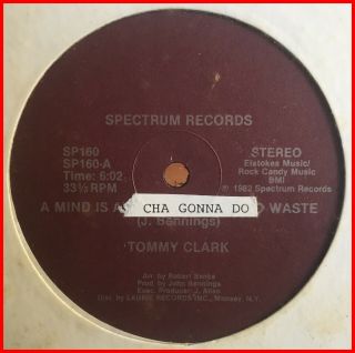 Disco Boogie Rap 12 " Tommy Clark - What Cha Gonna Do Spectrum - Mega Rare - Nm Mp3