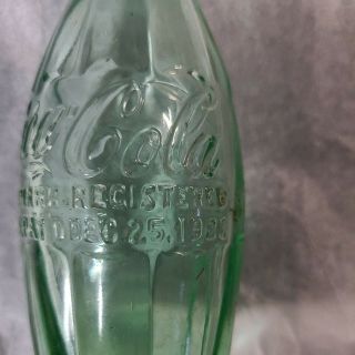 Rare Coca Cola Dec.  25,  1923 Christmas Bottle San Francisco Calif.  Vintage