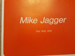 Very Rare Mick Jagger Billed As Mike Jagger Photos 7/24/72 Read More