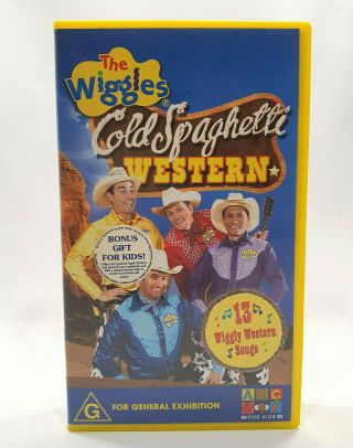 The Wiggles - 2004 Cold Spaghetti Western - Rare Abc Kids Vhs Video Tape (pal)
