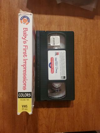 Baby’s First Impressions Series - Colors - Volume Two - VHS Tape - - Rare 2
