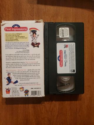 Baby’s First Impressions Series - Colors - Volume Two - VHS Tape - - Rare 3