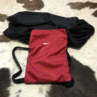 Rare Vintage 90s Nike Fleece Blanket Packable Bag Tote Swoosh Embroidered VTG 2