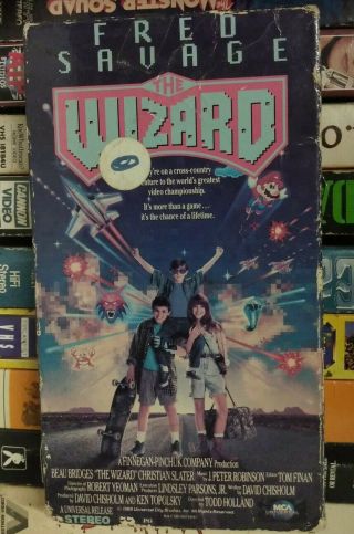The Wizard Vhs 1989 Fred Savage Nintendo Nes Retro Video Game Movie - Rare