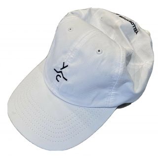 Rare Yellowstone Club Y/c Montana Adjustable White Baseball Cap One Size The Yc