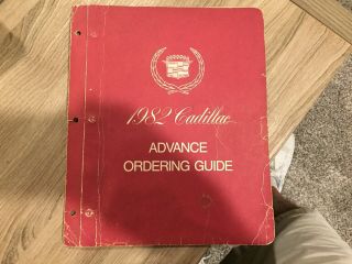 1982 Cadillac Deville,  Eldorado,  Seville,  Fle Advance Ordering Guide.  Very Rare
