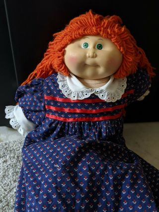 Vintage1985 Cabbage Patch Doll: Rare/desirable Red Hair / Green Eyes Girl