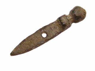 Choice Roman Military Bronze Gladius Amulet,  Very Rare,  As Found,