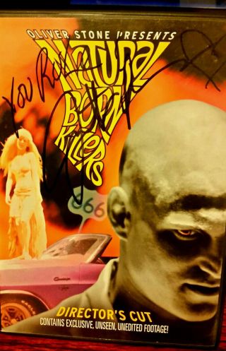 Natural Born Killers Dvd Signed By Juliette Lewis Rare Woody Harrelson