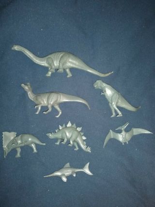 7 Rom Dinosaurs - Rare Stenopterygius - Royal Ontario Museum Prehistoric Animals