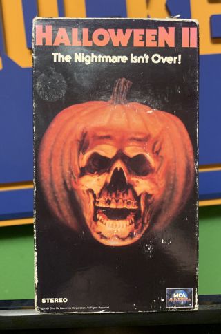Halloween 2 Vhs Horror Mca Release 1987 Rare Michael Myers