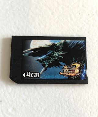 Playstation Psp Capcom Monster Hunter Portable 3rd Memory Stick Pro Duo 4gb Rare