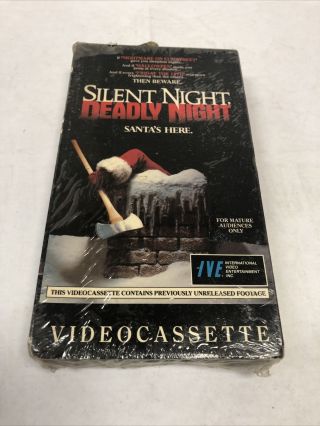 Silent Night Deadly Night Vhs Rare Vintage Christmas Horror Movie Cult Classic