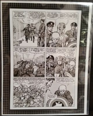 Marvel Comics Tales Of Suspense 61 Pg 3 Rare Production Art Jack Kirby Captain