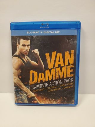 Van Damme 5 - Movie Action Pack (blu - Ray Disc,  2014,  5 - Disc Set) Oop Rare