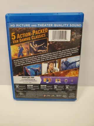 Van Damme 5 - Movie Action Pack (Blu - ray Disc,  2014,  5 - Disc Set) OOP Rare 2